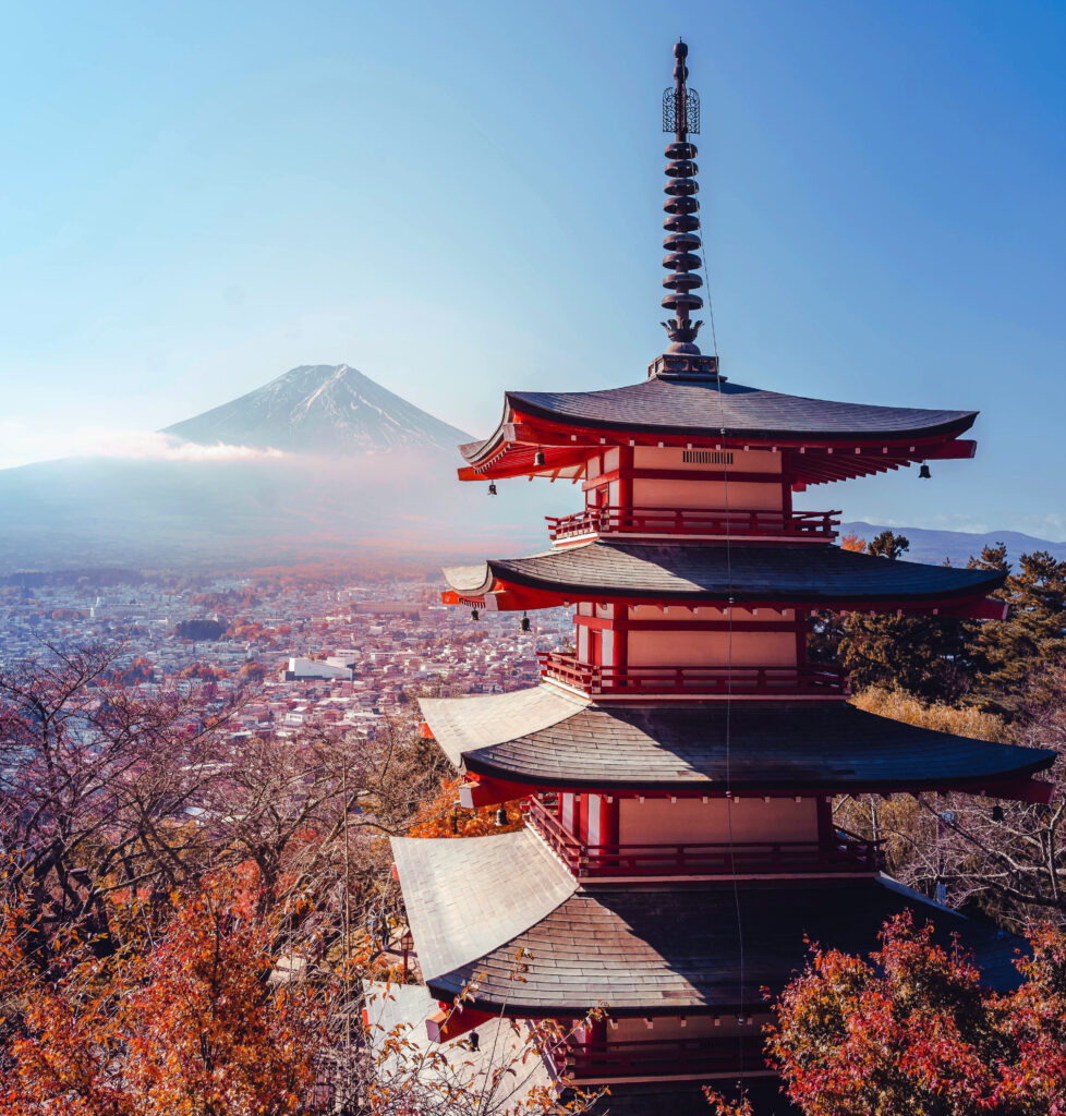 Mount Fuji symbol of Japan and Culturally renowned or leck kawaguchi