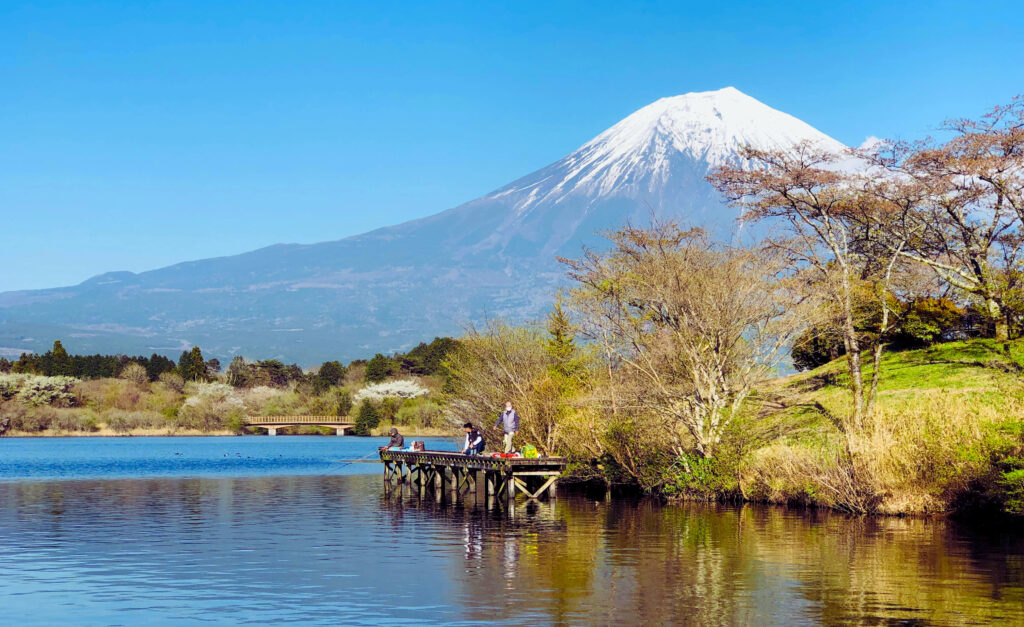 Mount Fuji symbol of Japan and Culturally renowned or leck kawaguchi