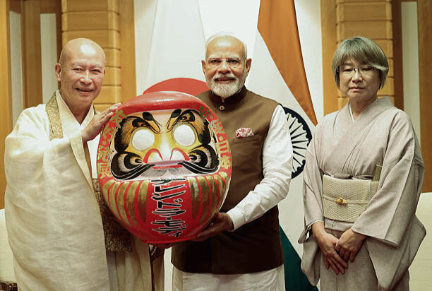 Presented Daruma doll, considered a cultural symbol, to Prime Minister Narendra Modi